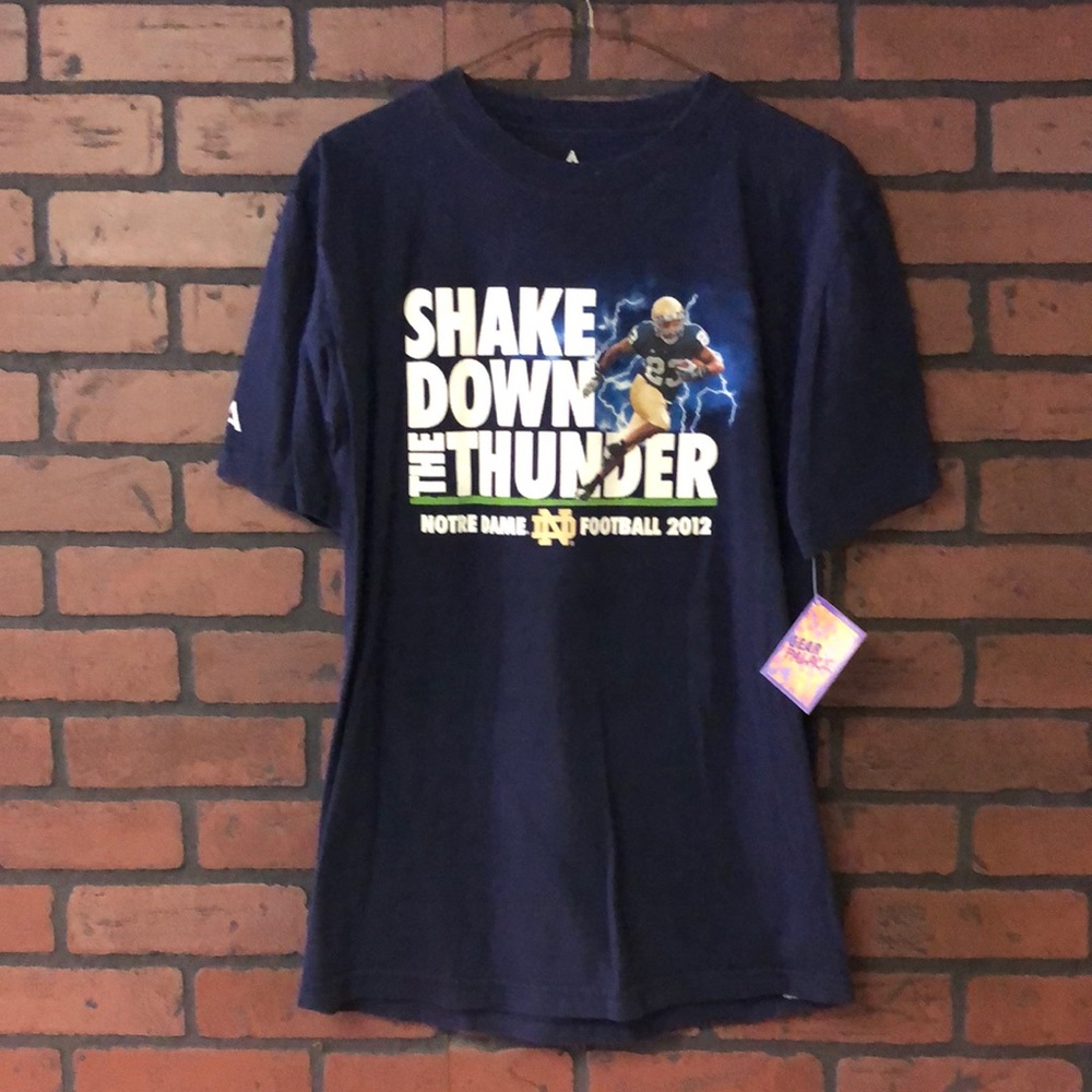 2012 Notre Dame football Tee “Shake down the Thunder”